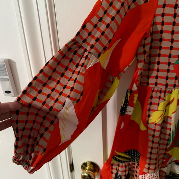 Colorful Fall Patterned Dress - Picture 2 of 5